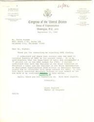 ["The document  is a letter from Congressman Glenn English to the Secretary of Labor regarding HRDI funding for 1984. The document expresses concern about the proposed 75% cutback in funding and urges the Secretary to consider the importance of maintaining funding for HRDI. The document also includes letters from constituents expressing their concerns about the cutback. Additionally, there are letters from organized labor representatives urging support for full funding for HRDI."]