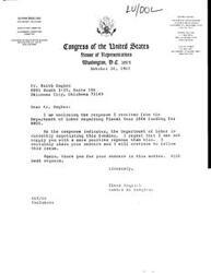 ["The document is from a Congressman to Mr. Lumira Decker expressing support for a bill that would provide additional benefits to old soldiers. The Congressman assures Mr. Decker that the bill would likely pass with few dissenting votes. The Congressman appreciates Mr. Decker bringing the matter to his attention and asks him to convey his regards to other old soldiers in the area."]