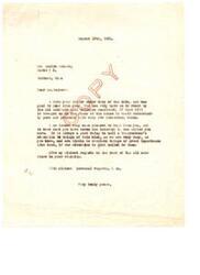 ["Mr. Bart Mollenkopf writes a letter to L.M. Gensman in Washington D.C. requesting Farmers Bulletins and an Agricultural Year Book. He also inquires about the potential relocation of the Indian Agency Activities from Concho to Clinton, expressing his desire to keep the institution in Concho. Gensman responds, expressing gratitude for the letter and informing Mollenkopf that he successfully prevented the institution from being moved to Clinton."]