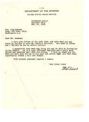 ["The document is from Thomas Smith, an engineer with the United States Indian Service, requesting Congressman Gensman's help in transferring him back to Oklahoma from Browning, Montana. Smith explains that he had difficulties with his current principal and would like to return to work under a former principal at the Riverside School near Anadarko. Smith asks Gensman to speak to Mr. Burke about allowing him to transfer at the end of the school year."]