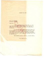 ["The document consists of a series of letters between various individuals regarding the desire of Mr. John Greany, a disciplinarian at the Concho Indian School in Oklahoma, to be transferred to the Riverside School in Anadarko. The documents include requests for information, expressions of support, and updates on the status of the transfer request. The Commissioner of Indian Affairs, Charles H. Burke, indicates that there are currently no suitable openings for Mr. Greany, but will consider the request when an opportunity arises."]