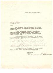 ["The writer received a letter from Mr. Thompson on April 28, 1922 and is pleased to hear from him. They understand the proposition mentioned and are working to support the party involved. The writer expresses their regards to Mr. Thompson."]