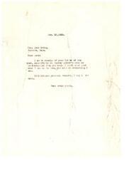 ["John T. Andrews, a Civil Service employee at Fort Sill, Oklahoma, requested a transfer to the Internal Revenue Collector's Office or the Post Office Service in order to be closer to his family. His request was acknowledged by Honorable L. M. Gensman, who informed him that it would be difficult to accomplish. The Civil Service Commission confirmed Andrews' eligibility for transfer and provided information on the process. Gensman continued to offer his assistance and support in Andrews' transfer request."]