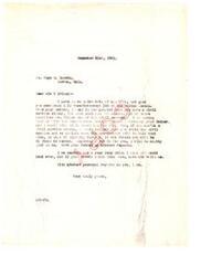 ["The Superintendent of Lawton Public Schools inquired about borrowing chairs from Fort Sill for the school, but was informed that no authority existed to authorize the loan or donation of the chairs. The War Department suggested contacting the local officer at Fort Sill to arrange for borrowing the chairs."]