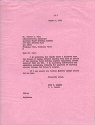 ["Senator Fred R. Harris received a request for information from the American Truck Driving Academy regarding training programs offered by the Bureau of Indian Affairs. The Bureau stated they have no record of the Academy requesting course approval and provided information on criteria for approval. The Academy expressed disappointment in the lack of support for training Indians as diesel truck drivers and requested assistance from Senator Harris in providing training for Indian individuals to enter the transportation industry. Senator Harris acknowledged the concern and mentioned checking into the possibilities."]