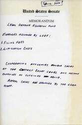 ["The Legal Defense Education Fund covers expenses such as filing fees and litigation costs for cases handled by cooperating attorneys at the district court level. Appeal cases are handled by senior staff members."]