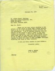 ["The letter from the Rocky Boy School Committee, Inc. to Senator Fred Harris outlines the struggles faced by the people of Rocky Boy's Indian Reservation in setting up a new elementary school district. They detail the lack of representation in the current school system, poor academic performance of students, and lack of consultation in important decisions. The committee seeks Senator Harris' support in their efforts to establish their own school district, highlighting financial viability and potential challenges. They request letters of support from prominent officials to help ensure their petition is taken seriously by county officials."]