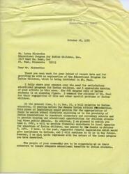 ["Senator Fred R. Harris expresses support for the Educational Program for Indian Children in St. Paul, acknowledging the need for satisfactory educational programs for Indian children. He mentions pending legislation related to Indian education and commends the citizens of St. Paul for recognizing the special problems faced by Indian children. The EPIC program aims to provide academic help for American Indian students in grades 3-6 through volunteer tutors. The program is focused on improving educational outcomes for disadvantaged Indian children in St. Paul."]