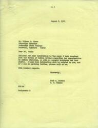 ["Mr. Jones, the Education Director at Panhandle State College, requested information from Senator Fred R. Harris regarding job opportunities in Indian education for his students. Senator Harris contacted the Bureau of Indian Affairs on Mr. Jones' behalf, and they provided information on teaching positions in Bureau schools, recruitment efforts, and resources for potential applicants. The Bureau also offered to provide additional information and assistance to Mr. Jones and his students."]