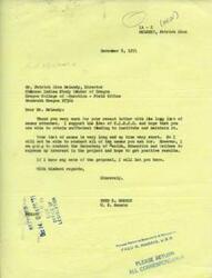 ["Fred R. Harris, a U.S. Senator, thanks Patrick Dion Melendy for his letter regarding the Chicano Indian Study Center of Oregon and expresses support for the project. Harris mentions that he may not be able to contact all the names provided but will reach out to the Secretary of Health, Education and Welfare to express interest in the project and hopes for positive results. Harris promises to keep Melendy updated on any news related to the proposal."]