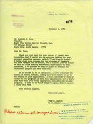 ["Mr. Carroll C. Swan wrote a letter to Senator Fred R. Harris requesting funding for an education program called \"Free Drop-In School\" for students who have dropped out. Senator Harris expressed support for the program and contacted the Bureau of Indian Affairs on Swan's behalf to inquire about the status of the application. Harris indicated his desire to see programs like this implemented and promised to follow up with Swan once he receives a response from BIA."]