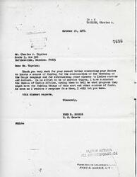 ["Mr. Charles A. Tayrien wrote a letter to Fred R. Harris expressing his desire to find funding for teaching the Osage language and Indian customs and culture classes. Fred R. Harris has contacted the Bureau of Indian Affairs to inquire about funding opportunities and will update Mr. Tayrien once he receives a response."]