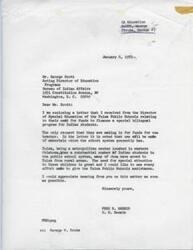 ["Senator Fred R. Harris is writing to Mr. George Scott, Acting Director of Education Programs at the Bureau of Indian Affairs, regarding a request for funds for a special bilingual program for Indian students in the Tulsa Public Schools. The request is for funds for one teacher, with the school system already having materials to be used. Senator Harris emphasizes the importance of providing special attention to Indian students in Tulsa, many of whom have moved from rural areas. He requests a prompt response from Mr. Scott on the matter."]