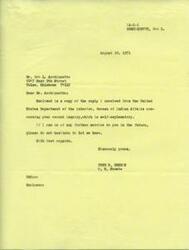 ["Bob L. Archiquette wrote a letter to Senator Fred Harris seeking assistance for his son, Claude, who is attending college and in need of financial aid. Bob explains that he can no longer afford to provide financial assistance to Claude due to his own financial situation, and Claude is struggling to save money from his summer job to cover his expenses. Despite applying for aid from the school and the Bureau of Indian Affairs, Claude has not received enough support to continue his education. Bob is concerned about the lack of understanding from the school's Student Aids Committee and hopes Senator Harris can provide assistance or advice. Senator Harris forwarded Bob's letter to the Bureau of Indian Affairs for reevaluation and informed Bob that he will follow up with any updates."]