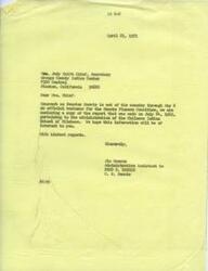["Miss Berdena Sue Willey inquired about scholarship assistance from the Bureau of Indian Affairs, but was deemed ineligible due to her poor academic record at the University of Oklahoma. The Bureau suggested she enroll in a junior college or smaller four-year college and maintain at least a \"C\" average to be considered for further grant assistance. Senator Fred Harris expressed interest in her case and requested a complete report from the Bureau of Indian Affairs to assist her."]