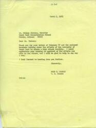 ["The document is thanking Senator Fred R. Harris for acting on a request to appropriate money for building a new school for the Ramah Navajo people. The writer expresses the need for a written commitment and updates on progress. Enclosed is a copy of a telegram sent to BIA officials in Albuquerque, indicating that work is ongoing but no written commitment has been received. The writer expresses skepticism but hopes for continued support from Senator Harris."]