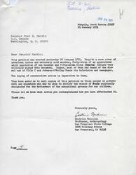 ["Senator Fred R. Harris received a letter from Mr. Jordan Yackeski regarding an incident at the Ft. Sill Indian School involving employees Mr. Cookson and Mrs. Suminski. The Anadarko Area Office of the Bureau of Indian Affairs addressed the issue and provided counseling to the employees involved. The Muskogee Area Office also received correspondence and requested action be taken on the matter. Mr. Yackeski's letter detailed the incident where Mr. Cookson acted rudely towards Mrs. Suminski in front of students, causing concern among the students about the behavior of school employees."]