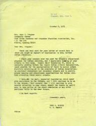 ["Senator Fred Harris is writing to Commissioner Louis R. Bruce of the Bureau of Indian Affairs on behalf of the Ramah Navajo School Board, requesting funding for a new school as soon as possible. The current school is leased and in need of renovation, and the community urgently needs a new facility. Commissioner Bruce responds, explaining that the construction timetable is based on budget constraints but assures that planning funds have been requested for the school in the fiscal year 1973 budget. He also mentions that arrangements are being made for water exploration at the selected site for the new school. The Bureau of Indian Affairs is committed to providing assistance to the Ramah Navajo School Board in acquiring a school for their children."]