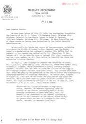["Senator Fred R. Harris is responding to Mr. E. L. Upton regarding some checks that were not issued from the Anadarko Area Office. Senator Harris is working to identify the issuing office and will provide a full report once the information is available. He apologizes for the delay and thanks Mr. Upton for his patience."]