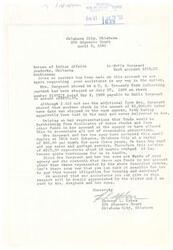 ["Senator Fred R. Harris is sending a recording tape about the Yuchi people to Commissioner Robert L. Bennett of the Bureau of Indian Affairs and requests a report. Harris expresses gratitude for Bennett's time and assistance. The document is also copied to Eugene Maxie at a Washington D.C. address."]