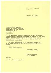 ["A conference will be held in Room 220 for 3 hours from 9am to 12pm regarding the election. The discussion will focus on checking if there is a treaty allowing Ohla Indians to fish without a license. Mr. Sylvester Tinker from Pawhuska will be present."]