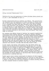 ["Senator Fred R. Harris received a letter from Mr. Buck Cook regarding the lack of care for Indian children in Canton jail while their parents are confined there. Harris has expressed concern to the Office of the Solicitor and hopes to bring attention to the seriousness of the situation and find a solution. He will provide further information once available and appreciates Cook bringing the issue to his attention."]