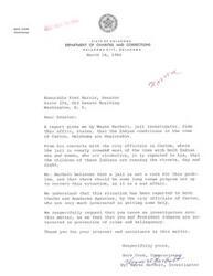["The document from the Department of the Interior's Office of the Solicitor to Senator Fred R. Harris discusses the issue of dependent and neglected Indian children in Oklahoma. The Commissioner of Indian Affairs has looked into the problem and the report indicates that local agencies and the Bureau of Indian Affairs are working towards a solution. The document offers further assistance if needed."]