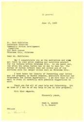 ["The document is thanking Senator Harris for his support and discussing a proposal for a Small Business Development Center. It also addresses the issue of urban Indians being disconnected from mainstream society and proposes a dietary component to address their health needs. The document expresses gratitude towards Senator Harris and hopes for his continued success in his role as a United States Senator."]