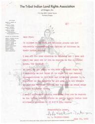 ["Senator Fred R. Harris appreciates Pastor David C. Hall's support and comments on his speech regarding the new destiny for American Indians. He acknowledges the importance of retraining and education for the success of this endeavor, especially in relation to the work being done with Indian students at the Phoenix Indian School. Senator Harris expresses gratitude for Pastor Hall's letter and support."]