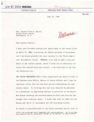 ["Mr. Harris is writing to Mr. Shepherd regarding a report he received from the Bureau of Indian Affairs about construction costs and upkeep of swimming pools. The Bureau found it inadvisable to include such expenses in their budget. Mr. Harris offers his assistance in the future."]