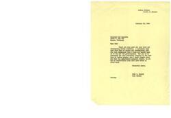 ["The text is a letter from Fred R. Harris, a U.S. Senator, thanking Reverend Ted Reynolds for his interest and work in Indian Affairs, specifically the Little Ax project. Harris commends Reynolds for his sustained interest in the welfare of Indian people and expresses his intention to visit Reynolds in the future to see his work firsthand."]