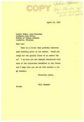 ["A letter from Royle Plumber to Leslie Towle, concerning the level of discipline at Ft. Sill school. Plumber asks for help in drafting a response to the letter, as Towle may already be familiar with the situations described."]