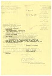 ["The text is a series of letters from the Inter-Tribal Council of the Five Civilized Tribes expressing appreciation and thanks to various individuals for their contributions to programs for the Indian people. The council also acknowledges the dedication and leadership of the recipients and sends best wishes for their future endeavors."]