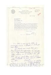 ["The letter is a response to Kye Yackeyonny's inquiries about searching for treasure in Apache County, Arizona. The Bureau of Indian Affairs informs him that the Superstition Mountain region is not Indian land and falls under the jurisdiction of the Bureau of Land Management. They advise him to contact the State Director in Phoenix, Arizona for further assistance. The letter expresses regret that they cannot provide more help in the matter."]