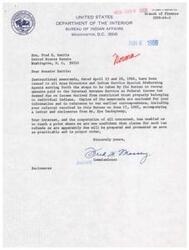 ["The text is a series of memoranda from the Department of the Interior, Bureau of Indian Affairs, regarding steps to be taken to recoup amounts paid to the Internal Revenue Service as Federal income tax on income derived from restricted trust property belonging to individual Indians. The memoranda provide instructions on how claims for tax refunds will be prepared and presented, including the necessary supporting documents. The Bureau will work to secure refunds only for income sources that have been judicially determined to be non-taxable."]
