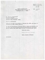["The text is a series of letters between various government officials regarding tax claims for Indians in Oklahoma. The letters discuss the need for documentation for tax refunds, the involvement of Senator Fred R. Harris in the matter, and the ongoing litigation related to the tax claims. Requests for expedited responses and clarification on the basis for tax refund decisions are made in the letters."]