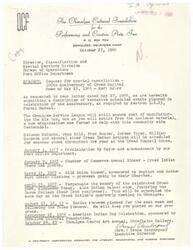 ["The text outlines the plans and events organized by the Okmulgee Cultural Foundation for the celebration of the 100th Anniversary of Creek Capital. The foundation has scheduled various events throughout the year, including one-man shows by Creek Indian artists, proclamation by the Mayor, a Chamber of Commerce dinner, a Wild Onion Dinner, and an Indian Pow-WOW. The foundation aims to promote art, music, and talent, especially of the American Indian, and educate the public about their culture. They also plan to raise funds for educational and developmental programs for Indian talent and establish a permanent cultural center."]