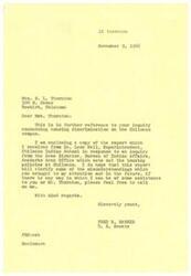["Mrs. N.L. Thornton inquired about housing discrimination on the Chalaco campus. The response from Dr. Leon Wall, Superintendent, Chalaco Indian School, explained the housing policies at Chalaco. The school has limited quarters available and a specific allocation process based on job responsibilities and contributions to the school. The Thorntons had experienced difficulties with neighbors in the past, and the school had delayed approving Thornton's trial period. The school expressed regret that the Thorntons were unhappy but stated they had no other alternative."]