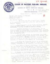 ["The letter is addressing issues of corruption and misconduct at a recent Indian conference meeting. The writer describes how Indian Bureau officers controlled the meeting and manipulated delegate registration fees. They call for the Muskogee Oklahoma Indian office to be investigated and cleaned up."]