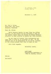 ["The letter from Gary Dage, Legislative Assistant to Senator Fred R. Harris, informs Sim L. Liles that a report from the Bureau of Indian Affairs regarding his assistance to John Johnson is enclosed. It also states that if Senator Harris can be of further assistance in the future, Liles should not hesitate to ask. The letter also includes a news release from the Bureau of Indian Affairs regarding the distribution of judgment funds to Creek Indians, clarifying that Congress has not yet authorized the preparation of a roll for distribution and warning against paying fees to join unofficial organizations claiming to prepare a roll. The Bureau will provide application forms for free once authorized."]