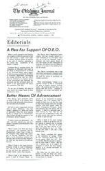 ["Joan Larson, acting director of community relations for VISTA, writes to Fred Harris, president of LH, thanking him for the interview and expressing her desire to accompany him on his next trip to Oklahoma to take on-the-site photographs."]