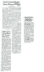 ["The Adams-Morgan Teen Service Center is trying to fill the void left when the Washington Summer Enrichment Program ended. La Von Bundy decided that teen-age girls needed more than the summer activities and should have a year-round center. Fun and games are good social outlets, she said, but they don't make women of girls or provide the motivation necessary to make it in this world.  Mrs. Bundy outlined three initial aims of the center: To furnish a place where birth control information can be gathered and exchanged; to provide a referral service to direct the girls to authorized public agencies in the city or bring professionals into the center; and to teach such things as sewing and home economics.  The group now faces the problem of where to get the $38,000 needed to run the center for a year. The idea for the center grew out of sewing classes held at the Morgan School last summer with funds provided through The New Thing, a black arts"]