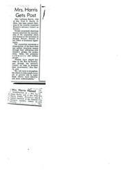 ["Mrs. LaDonna Harris, wife of Senator Fred R. Harris, has been appointed as the chairman of the Women's Advisory Council on Poverty, which aims to increase the involvement of women in the War on Poverty and make efforts to reduce poverty more effective and understandable. The committee consists of twenty prominent American women from various backgrounds."]