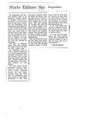 ["State editors are criticizing the Kingmakers for nominating Richard Nixon as the Republican candidate for president. They argue that Nixon offers nothing new or different, and that his election will not give the American people much new choice on national affairs. The editors believe that other Republican candidates, such as Rockefeller, Reagan, Romney, Percy, or Thurston Morton, would have had a better chance of winning the election. They also criticize Nixon and Eisenhower for their failures in bringing American soldiers home from Korea and for their lack of reform of the New Deal. The editors predict that Nixon will not win the presidential election and that many Democrats cannot support him."]