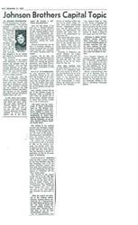 ["The document discusses the political activities and connections of the Johnson brothers, Lyndon and Sam, in Washington. It also mentions the role of various individuals, including Representative  Manuel Lujan Jr., in opposing the payment of $100 daily to non-federal members of the Indian Council. The document also highlights the involvement of Marie Fehmer, Ladonna Harris, and John Criswell in political circles, as well as the shifting political currents involving Oklahomans in Washington. There is also mention of the National Council of Indian Opportunity and its funding by the House of Representatives."]