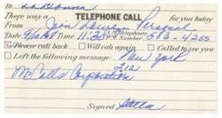 ["A message was left for  Ladonna Harris from Jean at McCall Corporation, asking them to call back at 583-4255. The message was left on 9/10 at 11:30 AM."]