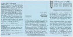 ["The document provides a summary of various poverty programs and initiatives funded by the federal government in 1968, including Community Action, Project Upward Bound, Project Head Start, Legal Services programs, Job Corps, VISTA, and more. It also discusses efforts by private groups and agencies to support poor communities, such as providing day care for migrant children and reducing food prices for low-income families. Additionally, it mentions the involvement of foundations like the Ford Foundation in funding projects aimed at helping the poor and minorities."]