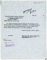 ["The document describes the operations of the American Indian Organization (AIO) and its efforts to improve conditions for Native Americans. It discusses the organization's financial situation and its plans for the future, including a focus on national conferences."]