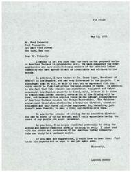["Ladonna Harris, is writing to Dr. James Lopper to thank him for his suggestions and encouragement regarding her proposed series on American Indians. She expresses her commitment to doing the series justice, and mentions that they are currently working on a script treatment for one of the programs. Harris asks for recommendations for an executive director, and encloses some materials giving background on her recent activities."]