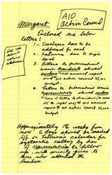 ["The document outlines instructions for sending letters to various recipients, including addressing envelopes, signing letters, and including reports and budgets. It also includes a reminder to mark off two days on LaDonna's calendar for systematic follow-up calls to representatives, prioritizing those who attended a luncheon."]